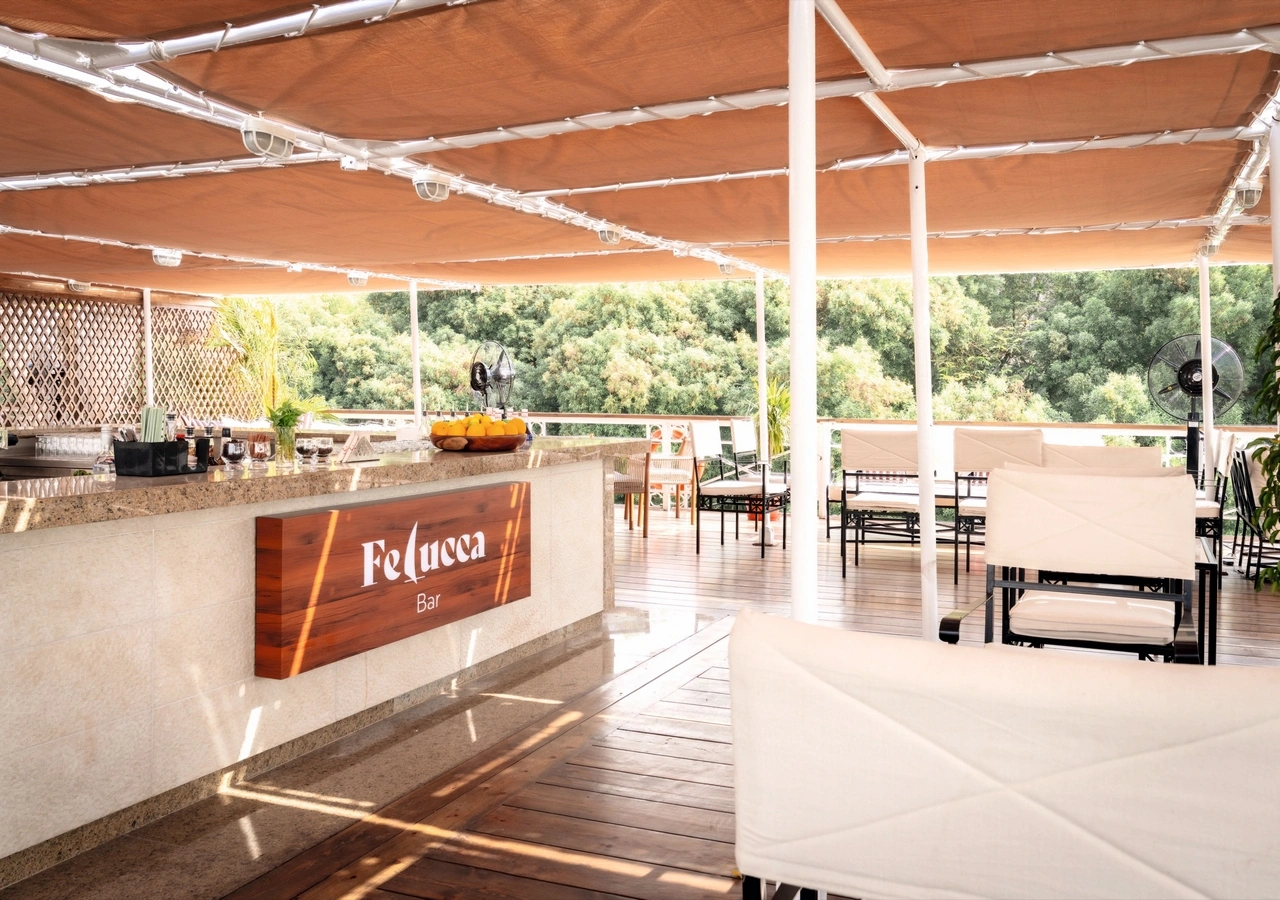 Sun deck of the JAZ Bahareya Nile Cruise Nile cruise